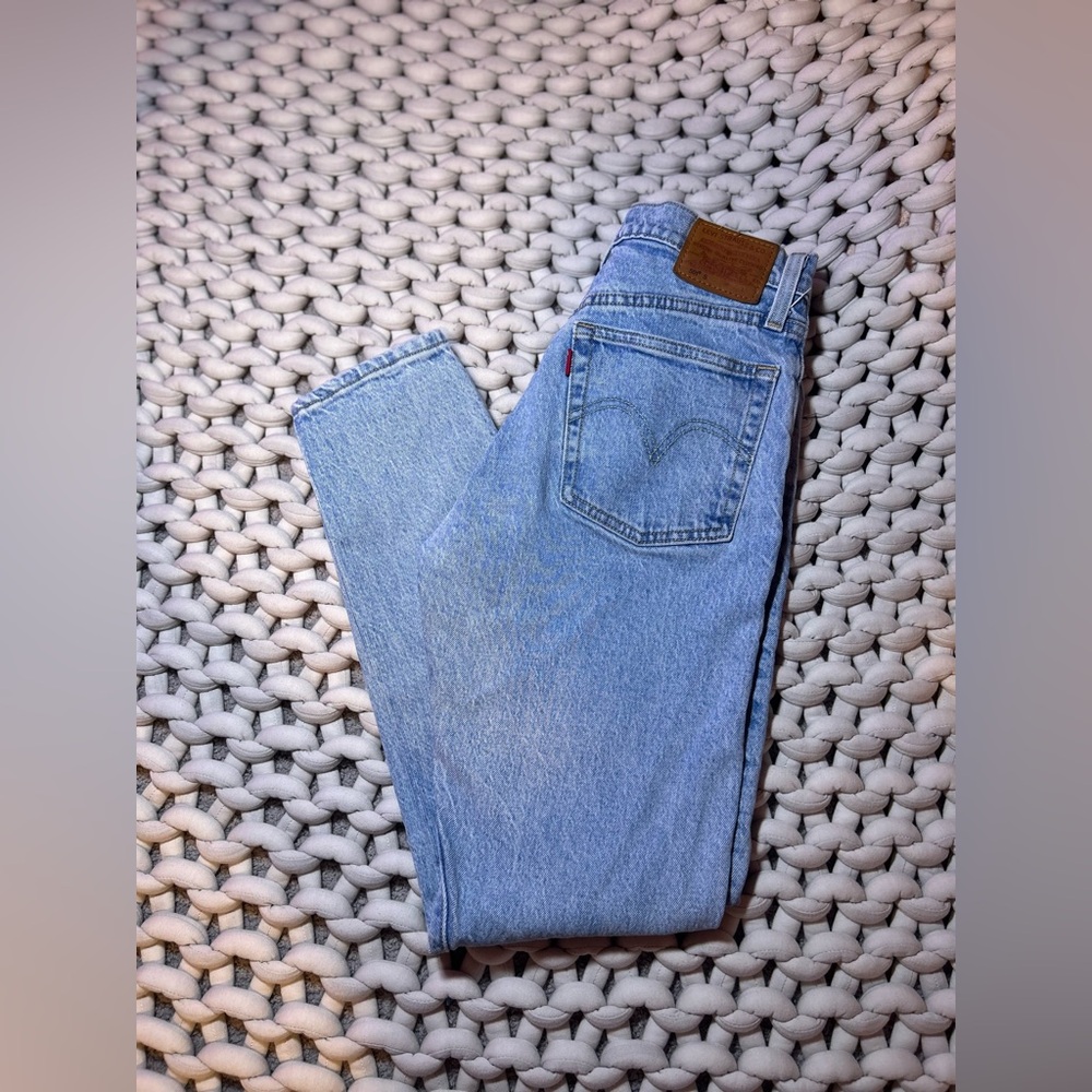 Levi's 501 cropped high rise jeans